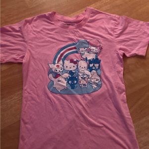 pink sanrio hello kitty tee